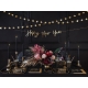 Taper candle, matt, black, 24cm: 1pkt/10pc. 