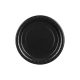 Paper Plates, black, 23 cm  1pkt/6pc. 