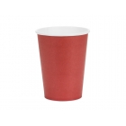 Papīra glāzes, tumši sarkanas, 250 ml, komplekts 6 gab.