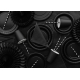 Paper Cups, black, 250ml: 1pkt/6pc. 