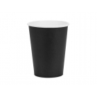 Papīra glāzes, melnas, 250 ml, komplekts 6 gab.