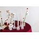 Taper candle, matt, dusty rose, 24cm: 1pkt/10pc. 
