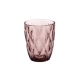 Rozā stikla ūdens glāze, 240 ml