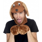 Карнавальный комплект "Собака" - шапка с маской, лапки-варежки