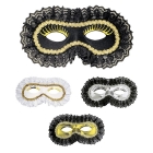 Mežģīņu Venēcijas acu maska (balta/melna/zelta/sudraba)