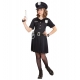 Meitenes policistes kostīms — kleita, josta, cepure, izmēri 128/140 cm