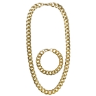 Gangstera / Repa / Pimp komplekts (zelta kaklarota un aproce)