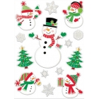 Logu dekorācijas “Sniegavīri” 14 gab.