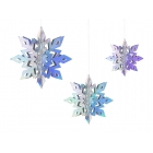 Karināmas dekorācijas Perlamutra sniegpārslas 15–25 cm