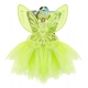 Zaļā “Maģiskā feja” (tutu, spārni, nūjiņa) 