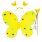 “Tauriņa” komplekts dzeltens (spārni, galvas rota, nūjiņa)