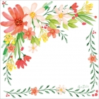 16 salvetes "Sarkanie ziedi" 33x33 cm.