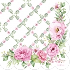 16 salvetes “Elegantie ziedi” 33x33 cm
