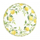 8 papīra šķīvji, 27 cm, dizains "Citronu koks".