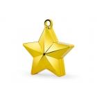 Balonu atsvariņš “Zvaigzne”, zelts — svētku dekorēšanai, galda noformēšanai un ballītēm