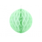Šūnveida papīra bumba, pistāciju krāsā, 30 cm — svētku dekorēšanai, galda noformēšanai un ballītēm