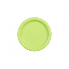 Papīra šķīvji, gaiši zaļas, 18 cm., 6 gab. — svētku dekorēšanai, galda noformēšanai un ballītēm