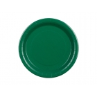 Papīra šķīvji, tumši zaļas, 23 cm., 6 gab. — svētku dekorēšanai, galda noformēšanai un ballītēm