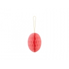 Papīra dekorācija Lieldienu Ola rozā krāsā, 12 cm