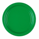 8 Plates Paper Festive Green 22.8 cm