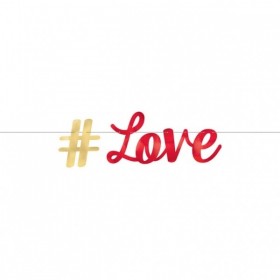 Letter banner LOVE foil 365x15 cm