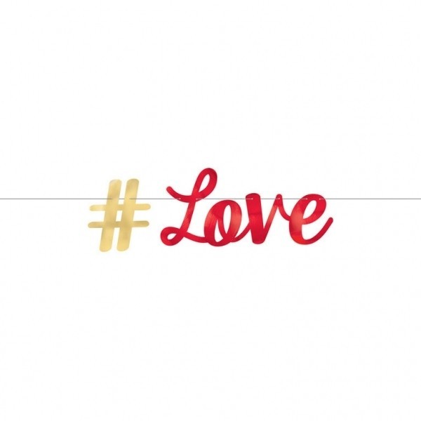 Letter banner LOVE foil 365x15 cm