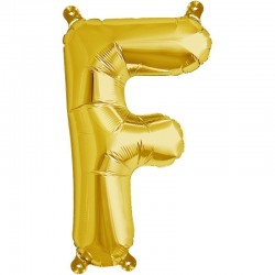 Burtu balons "F",  41cm, folijas figūra paredzēta piepūšanai ar gaisu