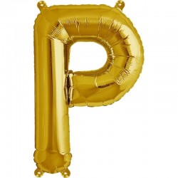 Шар буква "P", 41cм, фигура из фольги заполняется воздухом