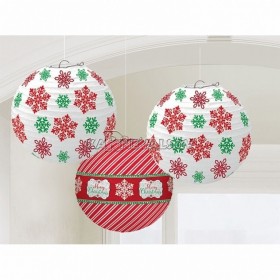 Ziemassvēku  laternu izdevīgā paka - komplektā 6 laternas ar ziemassvētku apdruku. 