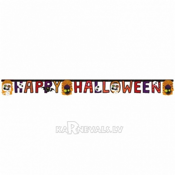 Гирлянда-буквы Happy Halloween, 180см х 15см
