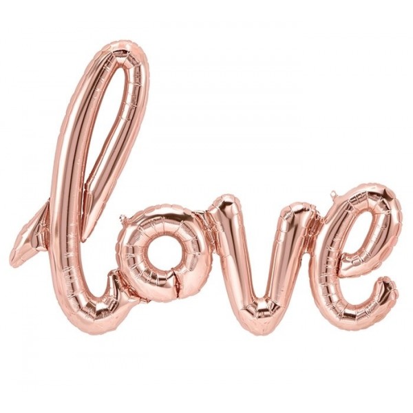 LOVE Буквы из фольги 102 см заполнение воздухом