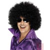 Afro stila parūka, liela apjoma, melna, sintētika
