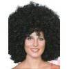 Afro stila parūka, liela apjoma, melna, sintētika