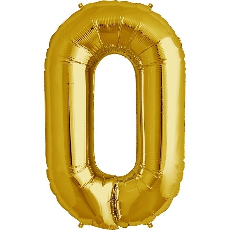 Burtu balons zelta  krāsā "O",  87cm, folijas figūra paredzēta piepūšanai ar hēliju