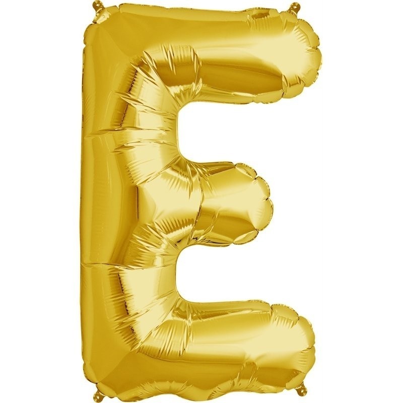 Шар буква "E", 87cм, фигура из фольги заполняется гелием