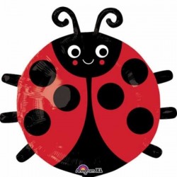 45 cm  шар из фольги  Божья Коровка 