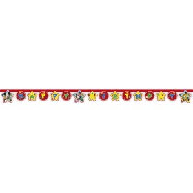 Papīra  burtu virtene "Happy Birthday" DISNEY PLAYFUL MICKEY svētku atribūtika﻿ 