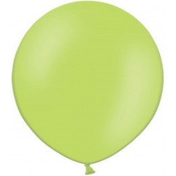 Apaļas formas liels lateksa balons abolu zaļā krāsā, 60cm, pastelis, 1 gab. 