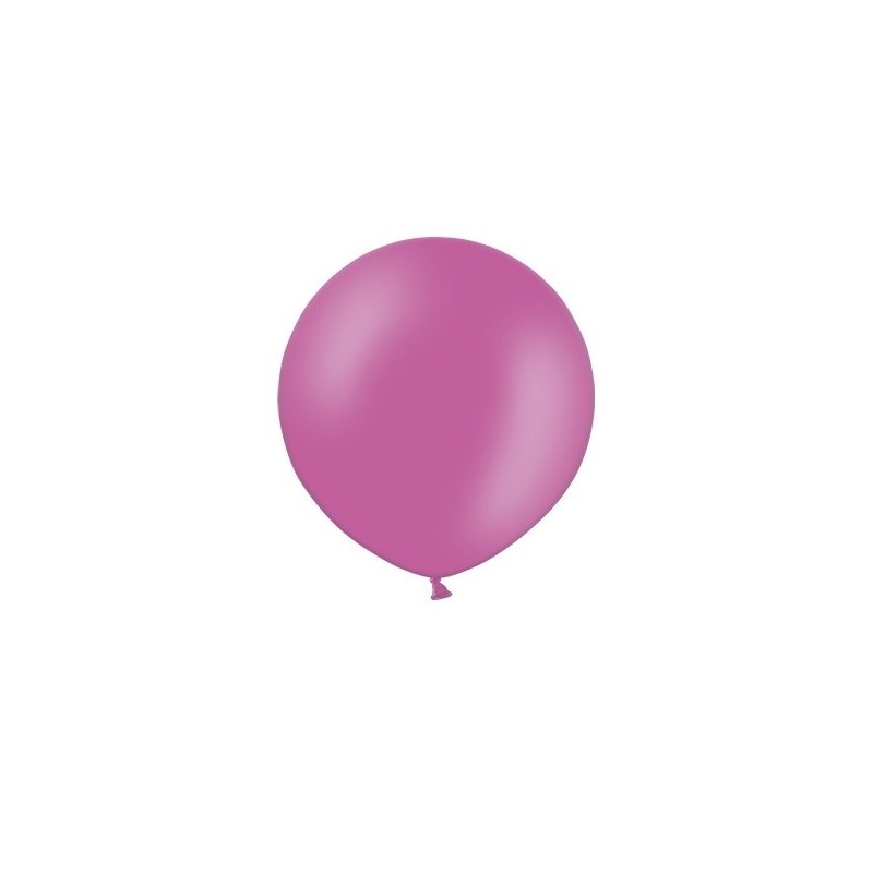 Apaļas formas liels lateksa balons spilgti rozā, fuksijas krāsā, 60cm, pastelis, 1 gab. 