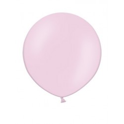 Apaļas formas liels lateksa balons gaiši rozā krāsā, 90cm, pastelis, 1 gab. 