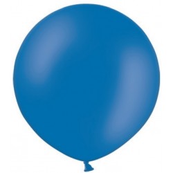 Apaļas formas liels lateksa balons spilgti zilā, krāsā, 90cm, pastelis, 1 gab. 