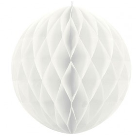 Šūnveida papīra bumba 40 cm balts