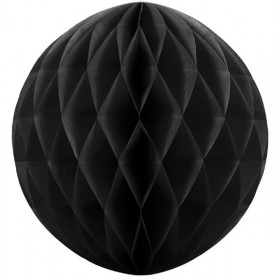 Šūnveida papīra bumba 30 cm melns