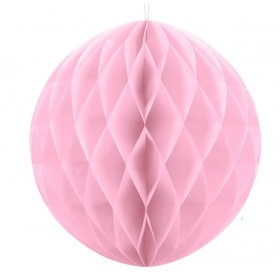 Šūnveida papīra bumba 30 cm rozā