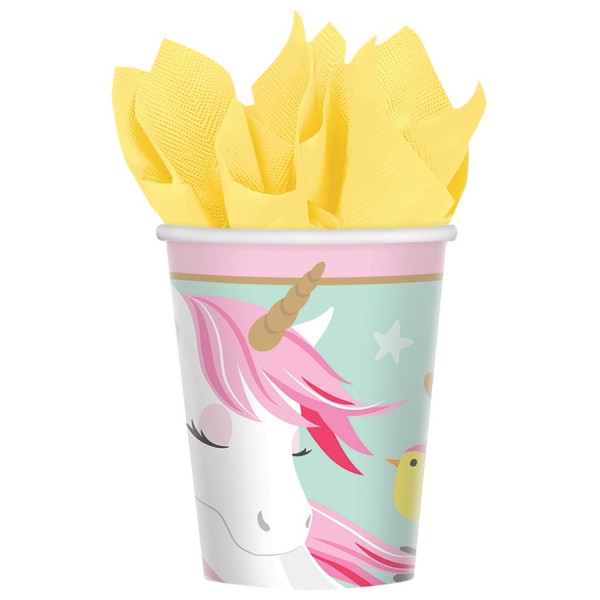 8 Glāzītes Magical Unicorn 266 ml
