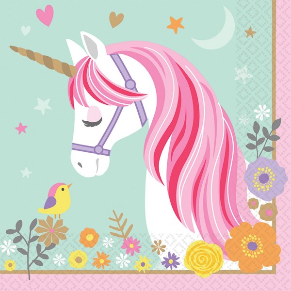 Салфетки  Magical Unicorn 33 cm  16 шт.