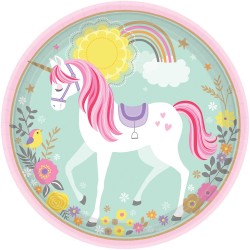 Тарелочки Magical Unicorn  23 см 8 шт