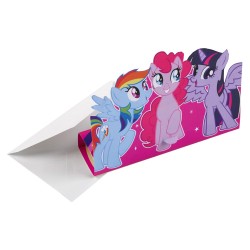 8 Ielūgumu kartiņas un aploksnes "My Little Pony"