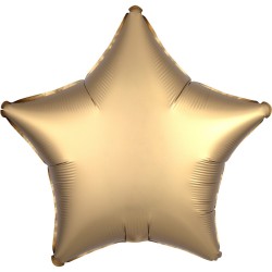 ЗВЕЗДА Стандартный  "Satin Luxe Gold Sateen"  воздушный шар из фольги 