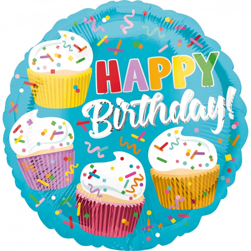 Standard "Cupcake Fun﻿" foil baloniņš 43 cm﻿